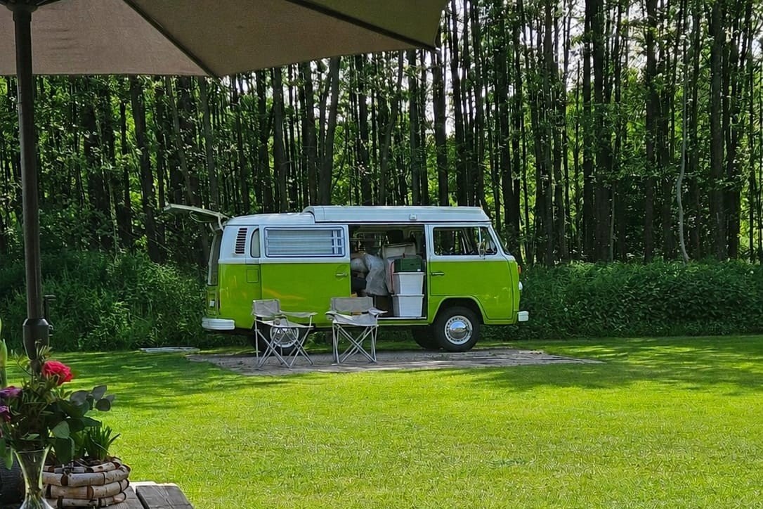 Groen busje